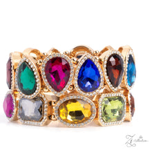 Load image into Gallery viewer, Ruling Radiance - Multi Color Gem Gold 2026 Zi Collection Bracelet