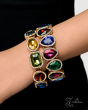 Load image into Gallery viewer, Ruling Radiance - Multi Color Gem Gold 2026 Zi Collection Bracelet