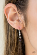 Load image into Gallery viewer, A SHOW OF GOOD FAITH" PURPLE NECKLACE & EARRING SET