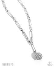 Load image into Gallery viewer, Independent Ideology - White Rhinestone Silver Chain Necklace - Fashion Fix February 2026