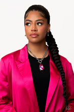 Load image into Gallery viewer, Edgy Exaggeration - Pink Necklace