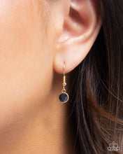 Load image into Gallery viewer, Heartbroken Bling - Black Rhinestone Gold Magnetic Heart Short Necklace