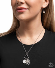 Load image into Gallery viewer, Purely Blessed Silver Heart Cross Short Necklace