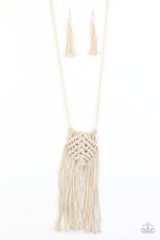 Load image into Gallery viewer, Macrame Mantra - White - Barbara Towles Masterson's Store