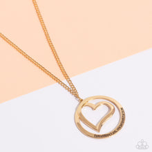 Load image into Gallery viewer, Positively Perfect - Gold Paparazzi Necklace