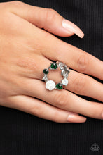 Load image into Gallery viewer, Butterfly Bustle - Green Paparazzi Ring
