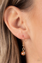 Load image into Gallery viewer, Swinging Shimmer - Gold Paparazzi Necklace