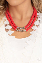Load image into Gallery viewer, Summer Splash - Red Paparazzi Necklace