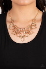 Load image into Gallery viewer, Geometric Grit - Gold Paparazzi Necklace