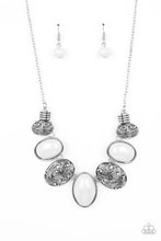 Load image into Gallery viewer, Patterned Paisley - White Paparazzi Necklace