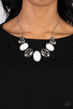 Load image into Gallery viewer, Patterned Paisley - White Paparazzi Necklace