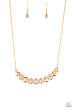 Load image into Gallery viewer, Sparkly Suitor - Gold Paparazzi Necklace