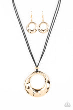 Load image into Gallery viewer, Tectonic Treasure - Gold Paparazzi Necklace