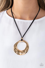 Load image into Gallery viewer, Tectonic Treasure - Gold Paparazzi Necklace