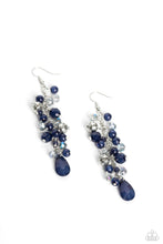 Load image into Gallery viewer, Cheeky Cascade - Blue Paparazzi Earrings