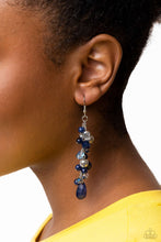 Load image into Gallery viewer, Cheeky Cascade - Blue Paparazzi Earrings