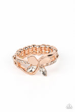 Load image into Gallery viewer, Fetching Flutter - Rose Gold Paparazzi Ring