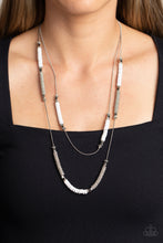 Load image into Gallery viewer, Caviar Chic - White Paparazzi Necklace