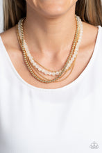 Load image into Gallery viewer, Boardwalk Babe - Gold Paparazzi Necklace