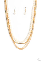 Load image into Gallery viewer, Boardwalk Babe - Gold Paparazzi Necklace