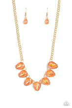 Load image into Gallery viewer, FLIRTY Dancing - Orange Paparazzi Necklace