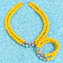 Load image into Gallery viewer, Summer Splash - Yellow Paparazzi Necklace