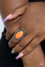 Load image into Gallery viewer, “Lost in Sagebrush” Orange Stretch Ring
