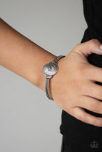 Load image into Gallery viewer, Savannah Sunset - Silver - Ornate Tribal Textured - Cuff Bracelet
