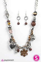 Load image into Gallery viewer, CHARMED, I AM SURE&quot; BROWN BLOCKBUSTER NECKLACE
