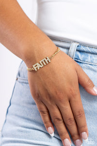 Faithful Finish - Gold Inspirational Bracelet Regular price $5.00