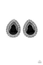 Load image into Gallery viewer, PAPARAZZI VINTAGE VAULT &quot;ALL HAUTE AND BOTHERED&quot; BLACK CLIP ON EARRINGS
