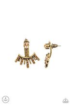 Load image into Gallery viewer, PAPARAZZI VINTAGE VAULT &quot;DIVA DYNAMITE&quot; BRASS POST EARRINGS
