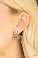 Load image into Gallery viewer, PAPARAZZI VINTAGE VAULT &quot;DIVA DYNAMITE&quot; BRASS POST EARRINGS

