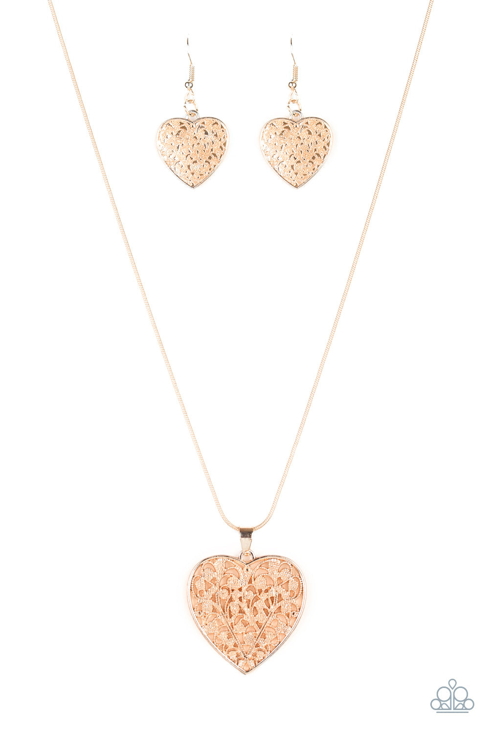Look Into Your Heart - Gold Heart Necklace