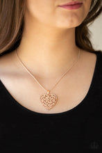 Load image into Gallery viewer, Look Into Your Heart - Gold Heart Necklace
