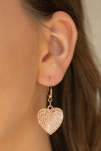 Load image into Gallery viewer, Look Into Your Heart - Gold Heart Necklace
