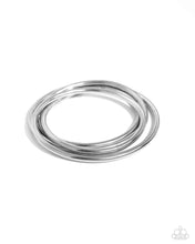 Load image into Gallery viewer, Stacked Severity - Silver Bracelet
