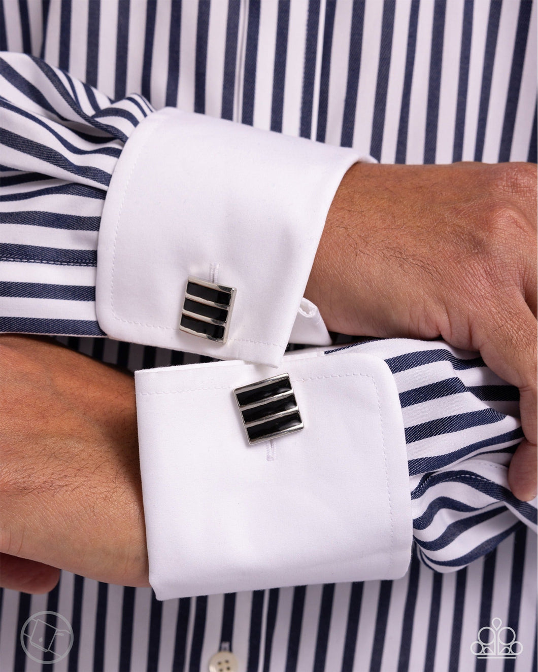 Painted Poker - Black Cuff Links
