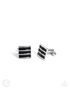 Painted Poker - Black Cuff Links