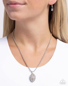 End Zone Elegance White Necklace