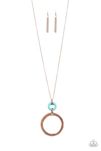 Optical Illusion Copper Necklace