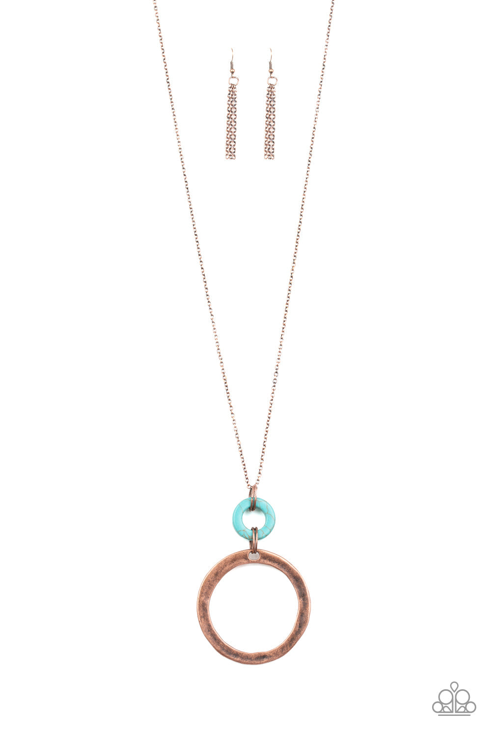 Optical Illusion Copper Necklace