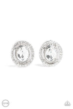 Load image into Gallery viewer, PAPARAZZI &quot;COST A FORTUNE&quot; WHITE CLIP ON EARRINGS
