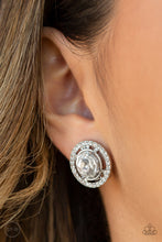 Load image into Gallery viewer, PAPARAZZI &quot;COST A FORTUNE&quot; WHITE CLIP ON EARRINGS
