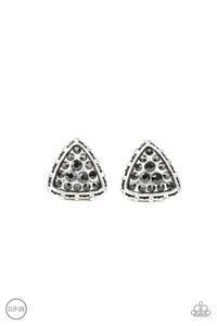 "REBEL RAPTURE" BLACK CLIP ON EARRINGS