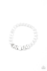 "HEART MELTING GLOW" WHITE BRACELET