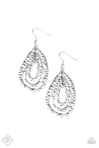 "METALLIC MELTDOWN" FASHION FIX SILVER EARRINGS Simple Santa Fe September 2020