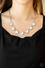 Load image into Gallery viewer, Star Quality Sparkle - White Rhinestone Silver Necklace
