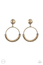 Load image into Gallery viewer, PAPARAZZI &quot;RUSTIC HORIZONS&quot; BRASS CLIP ON EARRINGS

