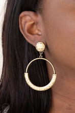 Load image into Gallery viewer, PAPARAZZI &quot;RUSTIC HORIZONS&quot; BRASS CLIP ON EARRINGS
